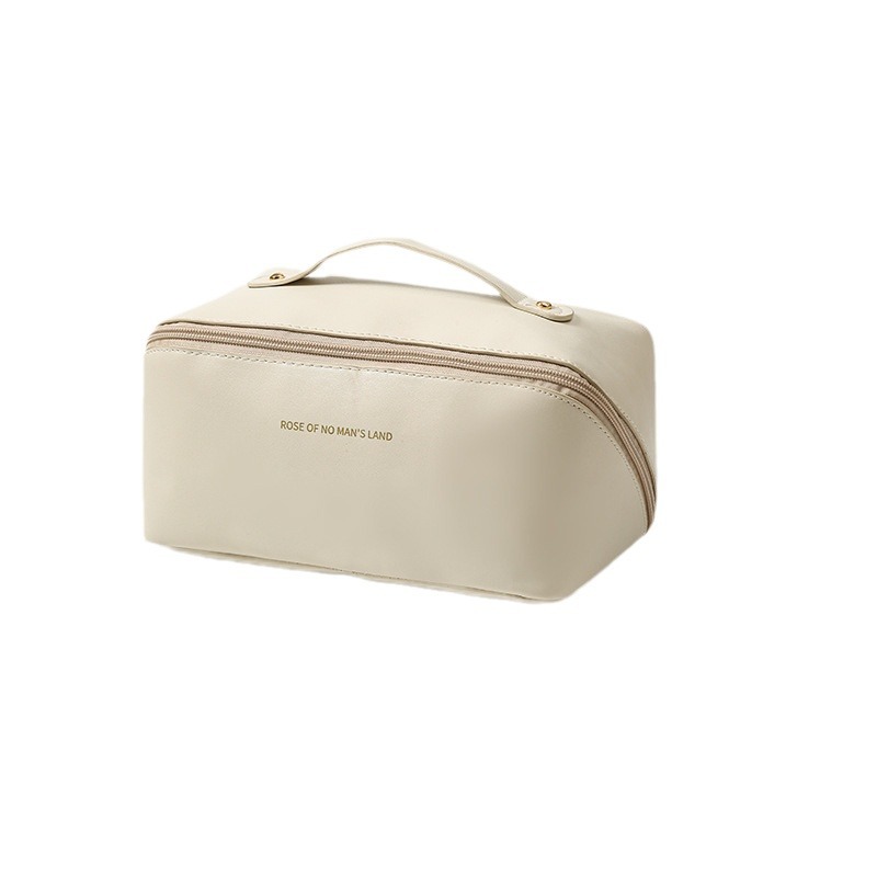 New Large Capacity Cosmetic Bag Women's ins Portable Travel Wash Bag PU Advanced Cosmetic Storage Bag Wholesale