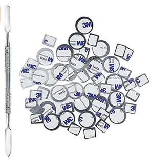 Makeup DIY Tool Double-Headed Scraper Color Stick Buckle Plate Magnetic Double-Sided Iron Sheet Round Square Aluminum Plate Iron Dish