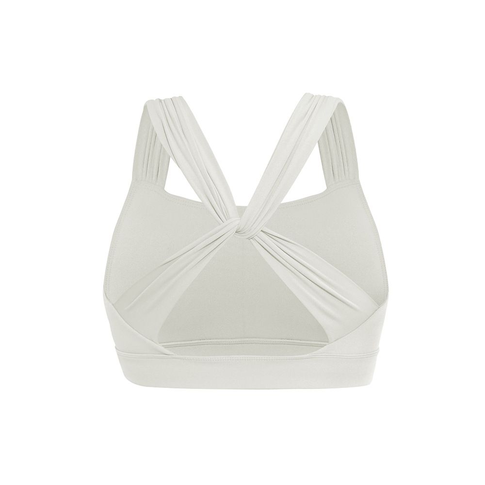 Cross Beauty Back Comfortable Fitness Sports Underwear Women's Yoga Bra Wide Shoulder Strap Collover Comfortable Breast Bra Summer New Product