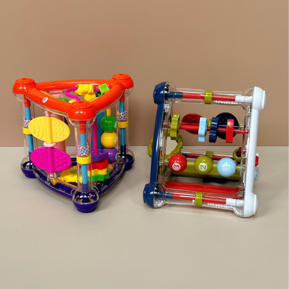 Cross-border baby tripod fine action color cognition flip Enlightenment tripod baby intelligence frame toy