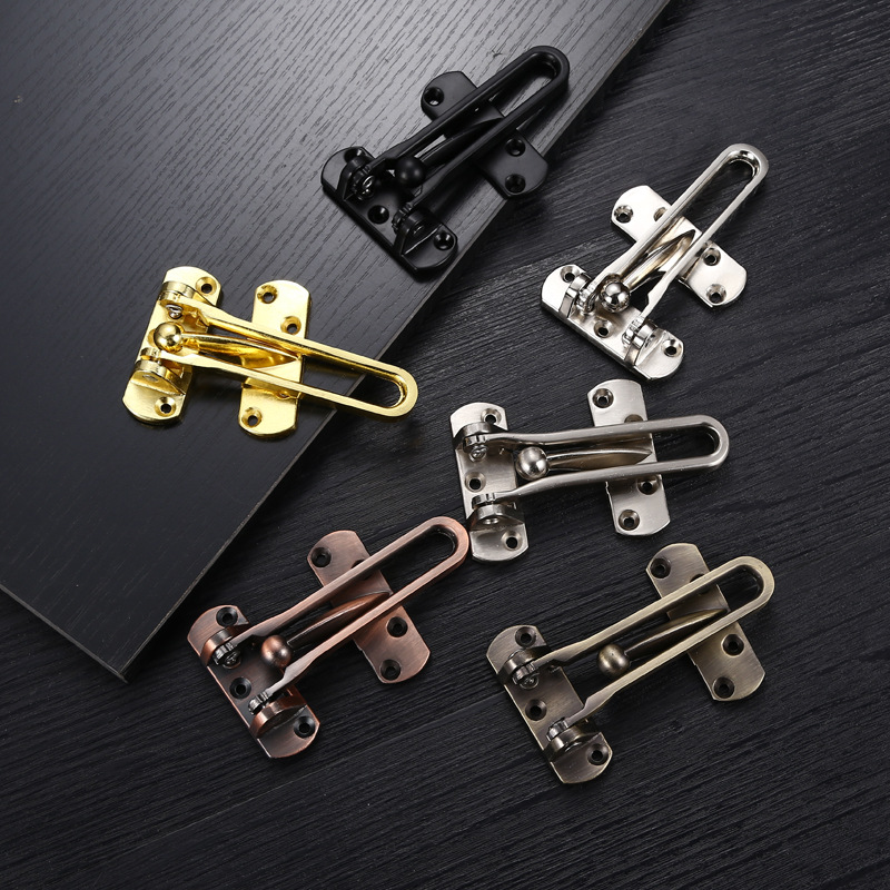 Thickened door anti-theft buckle zinc alloy chain lock reverse lock door buckle door lock door chain hotel hotel insurance door bolt