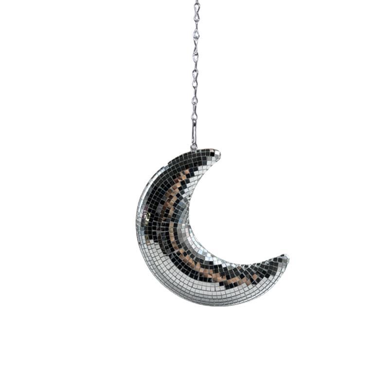 Spot Disco Moon Disco Hanging Moon Pendant Party Reflective Decoration Vintage Disco