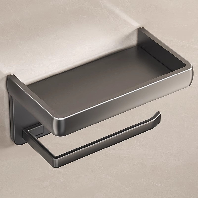Toilet Gun Dust Tissue Box Toilet Roll Paper Storage Rack Bathroom Hole-free Wall-mounted Paper-drawing Shelf