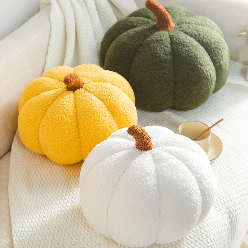 Modern Simple ins Style Pumpkin Pillow Cute Cyber Celebrity Plush Toy Living Room Sofa Bay Window Cushion