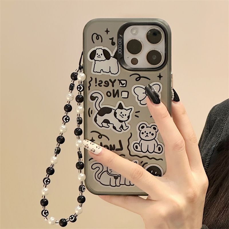 知泰iPhone15Promax殼14/13磨砂鐳射12Pro手鍊78適用華為mate60