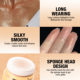 LANGMANNI cross-border new products high gloss powder pat powder cross-border for face body blush repair powder