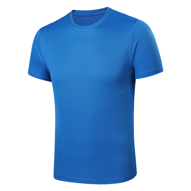 Youth Quick-drying T-shirt Men's Short-sleeved Round Neck Summer Thin Sports Loose Fat People Running T-shirt Extra Large Size