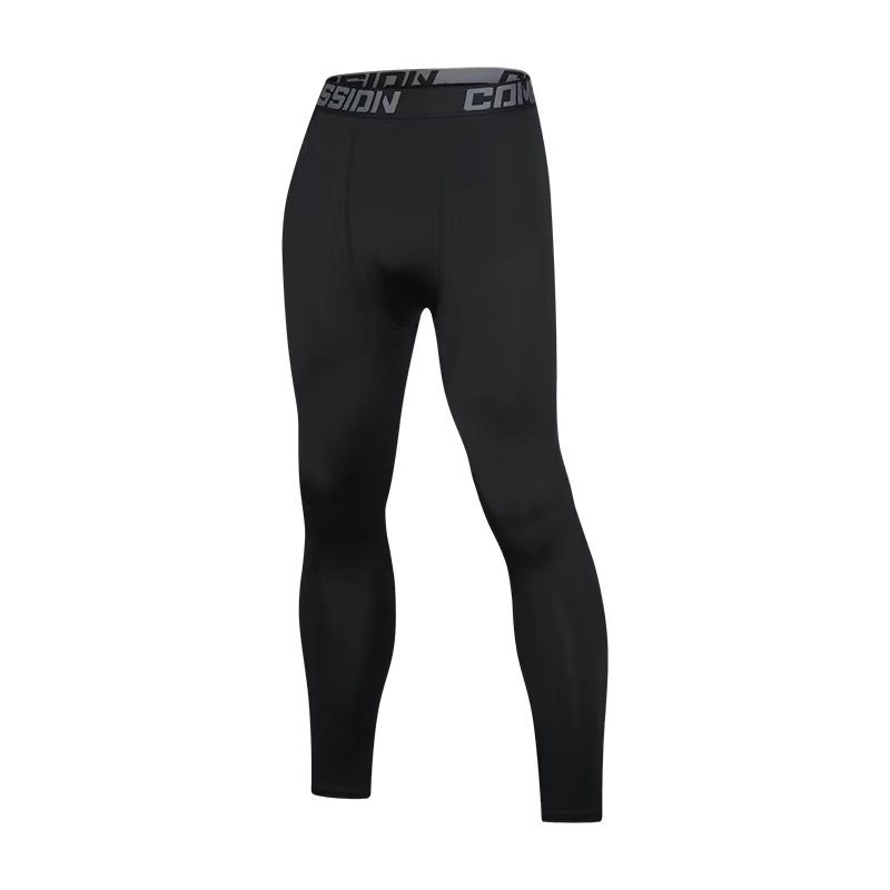 Men's sports tight pants stretch compression pants bottoming fitness running training