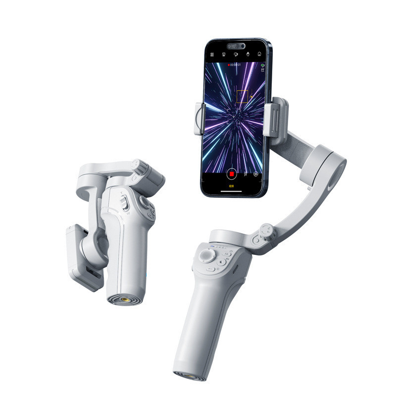 ZACH handheld PTZ three-axis anti-shake stabilizer AI intelligent face recognition and short video photography with fill light