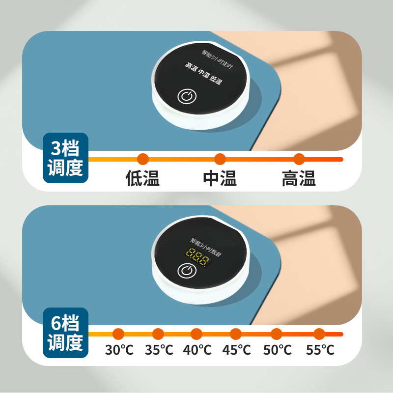 Computer timing heating mouse pad large heating warm table pad a generation of desktop heating pad writing gifts