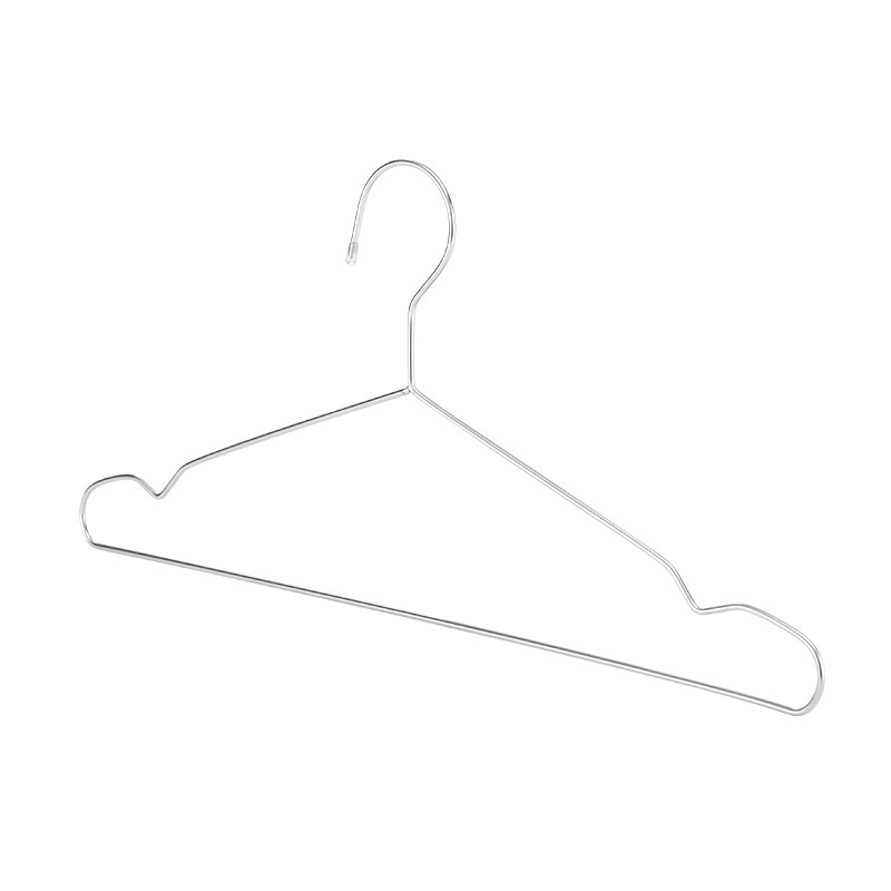 ステンレスハンガー卸売り無痕加粗金滑り止め服掛け家庭用洋服店ベランダ服支え中実ハンガー|undefined