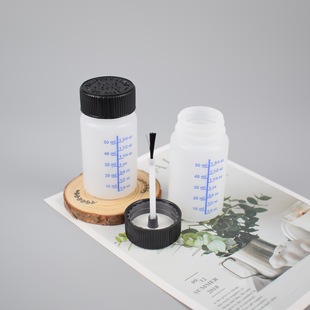 HDPE60ML Ml Brush Safety Cap Glue Touch up Paint Plastic Bottle Large Quantity Discount