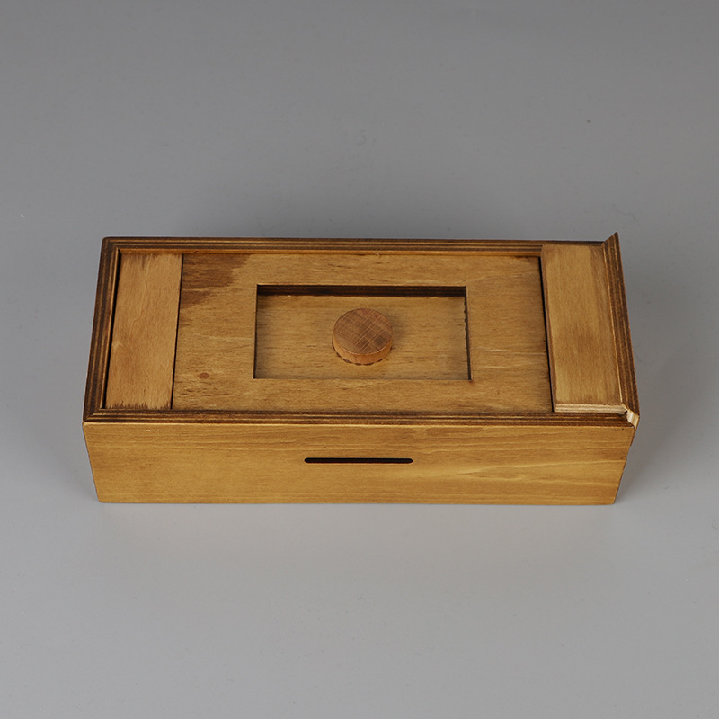 Wooden educational toys put small gift box can be put