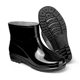 Plastic 3508 short rain boots women's water shoes low tube PVC beef tendon thick bottom fleece-lined solid color work shoes rain boots waterproof