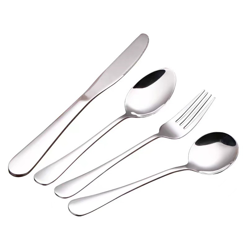 1010 stainless steel cutlery set hotel Western steak knife fork spoon coffee spoon dessert spoon children spoon spoon spoon spoon