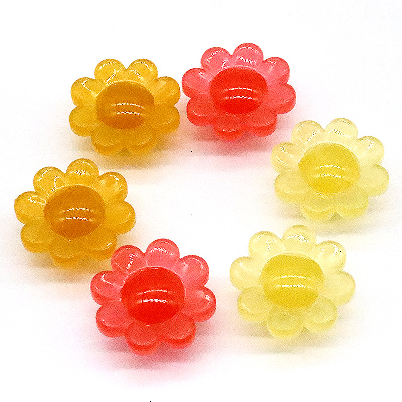 Bicycle decorations colored beads bicycle mountain bike stroller steel wire spokes plastic colored beads ring decorations