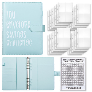 100 Envelope Challenge Binder couple's 100-day Challenge saving savings hand account notebook