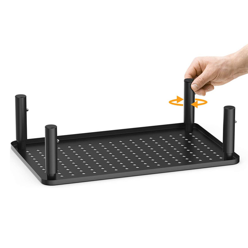 Metal Display Height-Adjustable Height Laptop/Printer Rack Display Height-Adjustable