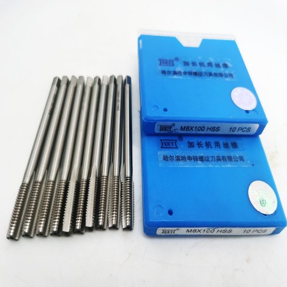 Lengthened tap extra-long tap W6542 high speed steel straight groove M3-M27 * 100/160/200/300 manufacturer