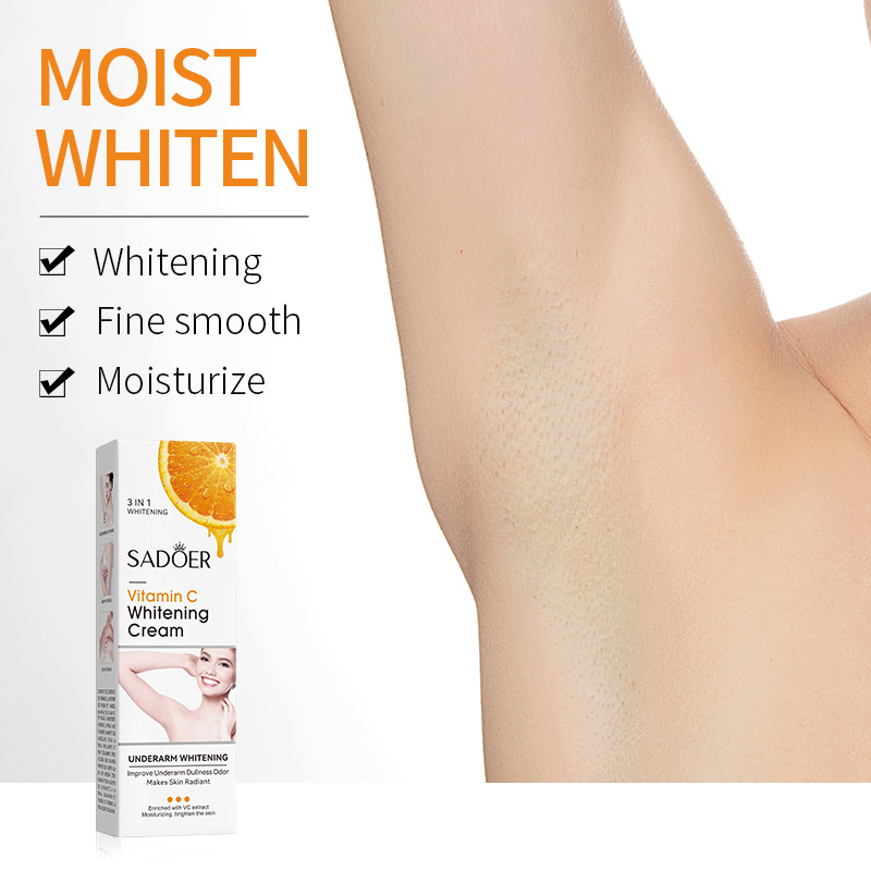 English VC armpit whitening cream SADOER vitamin C smooth skin body care cream cross-border foreign trade Wholesale