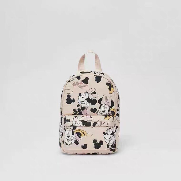 Wholesale Z 2021 new children's shoulder bag children's bag baby Minnie Mouse pollen print backpack 115027300