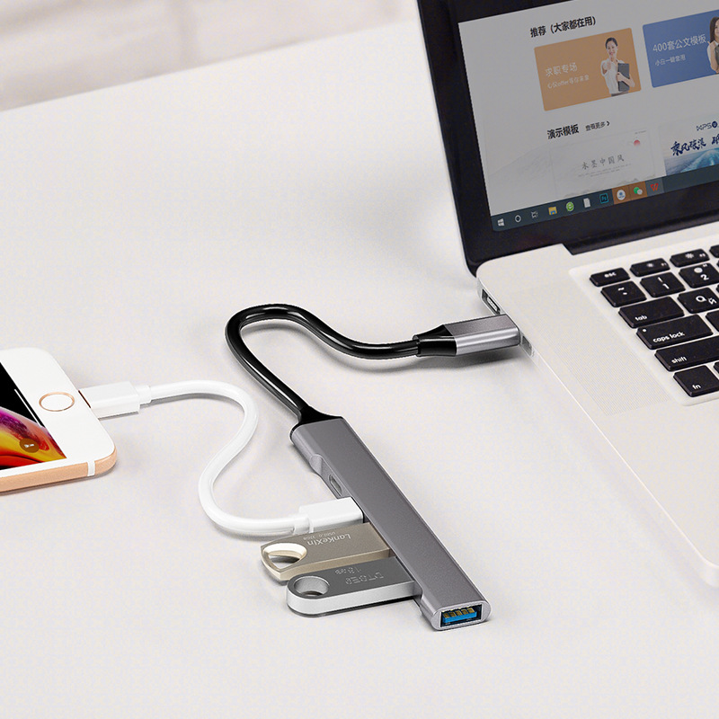 Type-C five-in-one docking station USB-C to usb3.0hub hub PD fast charging multi-function splitter