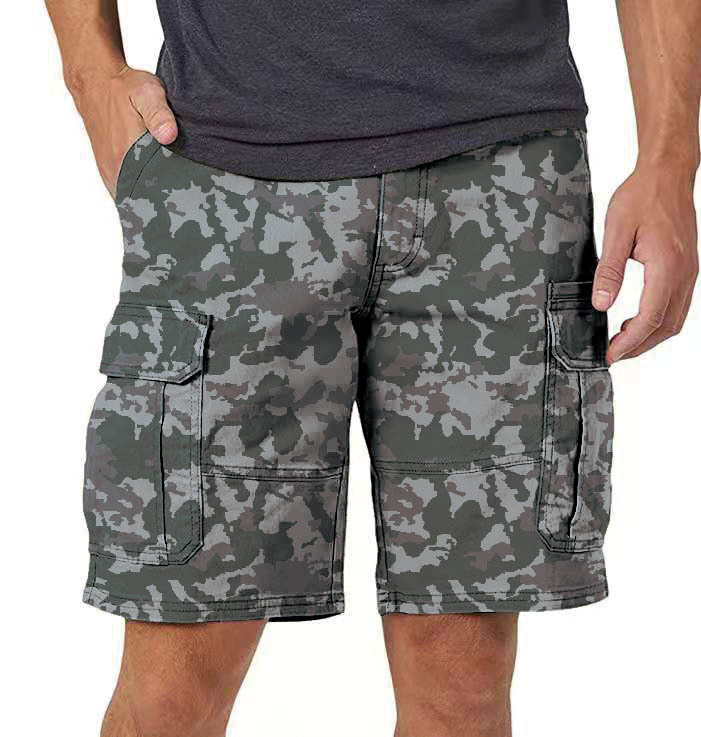 2023 Amazon new men's pocket casual overalls fifth pants (10 colors 9 yards in stock)