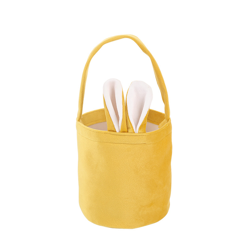 Cross Border Hot Selling Easter Bunny Handbag Rabbit Ear Basket Party Gift Box Packaging Easter Egg Box Candy Bag