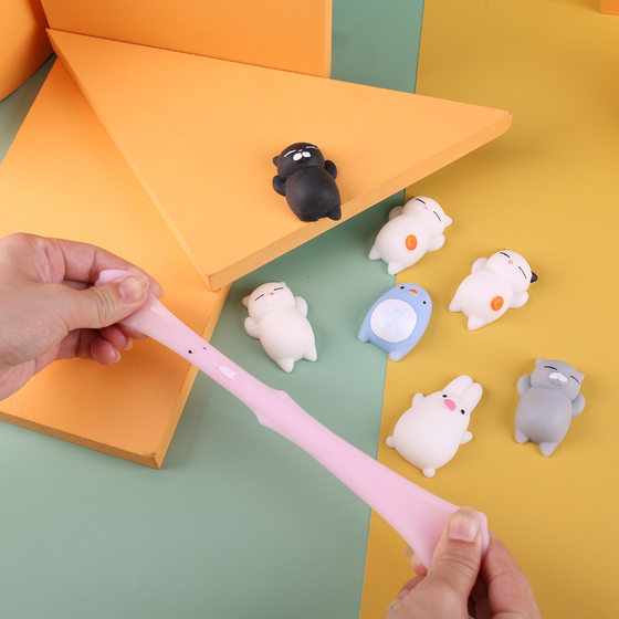 Cross-border Cartoon creative decompression cute soft cute cute cute cute cute toy ball pinch Music soft glue vent ball decompression toy wholesale