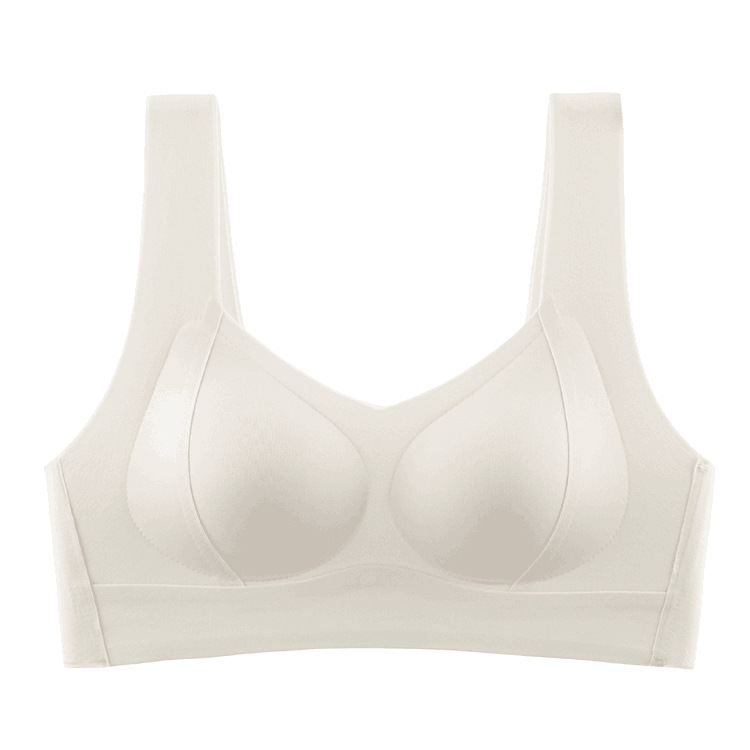 Milan Briefing Seamless Glow Underwear Women's Sports Fixed Cup Vest Push-up Adjustable Bra Shaping Bearing Force