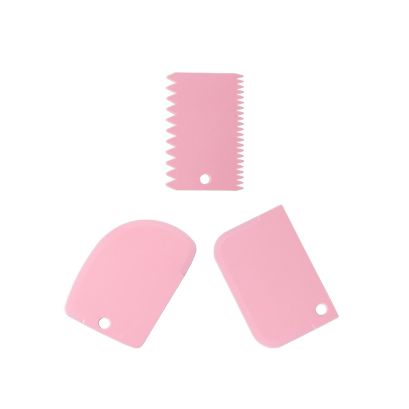 Three-piece set of baking scraper PP cake cream sausage powder scraper food grade plastic baking tools factory in stock