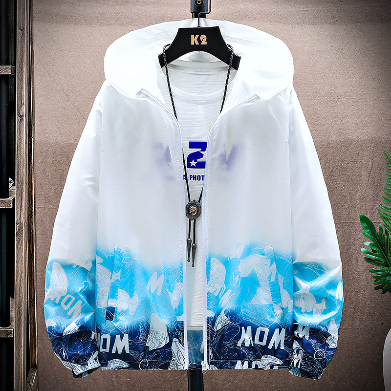 2023 New Arrival Summer Patchwork Printed Breathable Sun Protection Clothing Men's Sports Outdoor Skin Coat ins Sun Protection Clothing Women