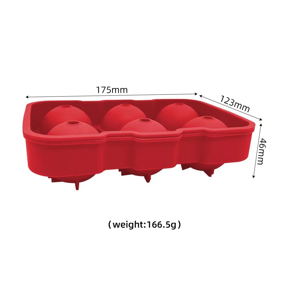 4 grid 6 grid round ice hockey mold whiskey ice hockey ice box creative silicone round silicone ice box ice making