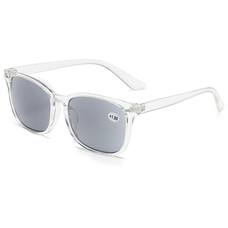 Cross-border foreign trade HD gray sun reading glasses summer blocking UV glasses classic rice nails wholesale