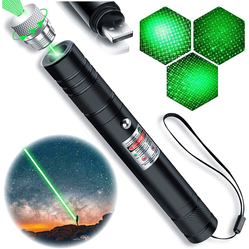 USB laser pointer remote flashlight aluminum alloy teaching sales laser pointer pen can amuse pet cats flashlight