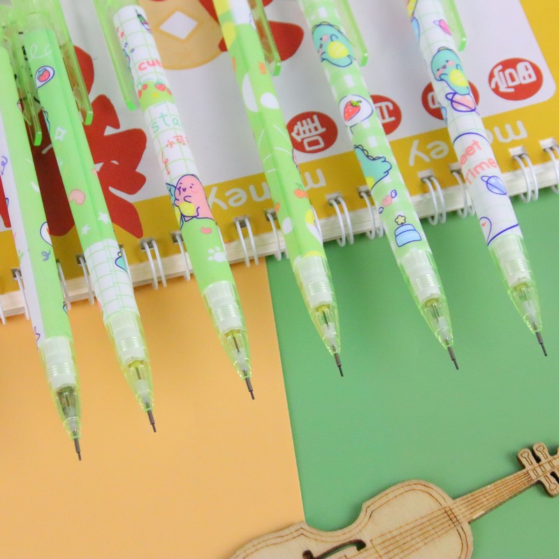 Cartoon Dinosaur Mechanical Pencil Creative Student Children's Painting Practice Sharpening-free Pencil 0.5 Activity Pencil Wholesale