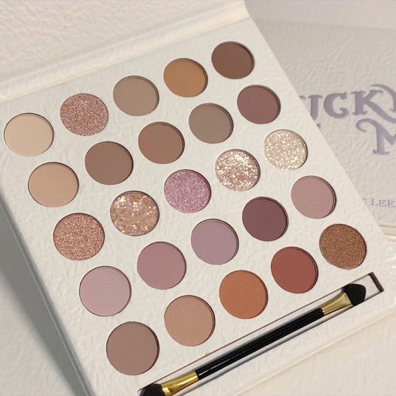 MUGE LEEN25 color cream elf eye shadow ins Super fire glitter pearlescent matte affordable student plate earth color