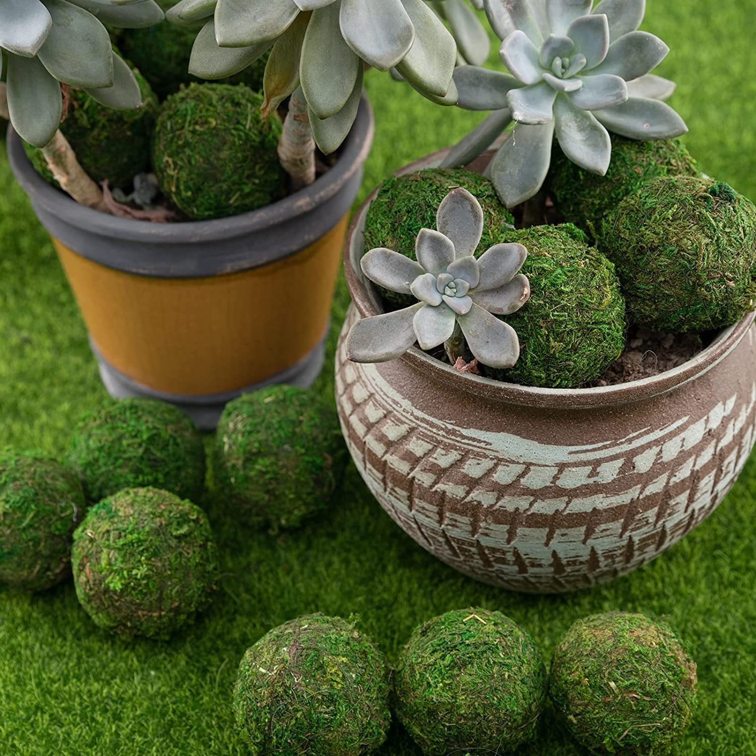 Cross-border for green moss ball moss ball gardening Moss flowerpot potted grass ball dried flower ball dried flower hanging ornaments