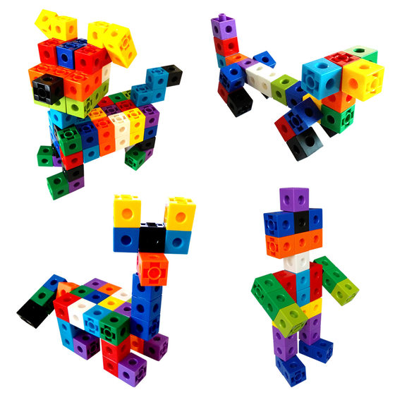 Children's Assembled Educational Toys Cube Magic Square Building Block Montessori Math Teaching Aids Intellectual Development 3-6 Years Old