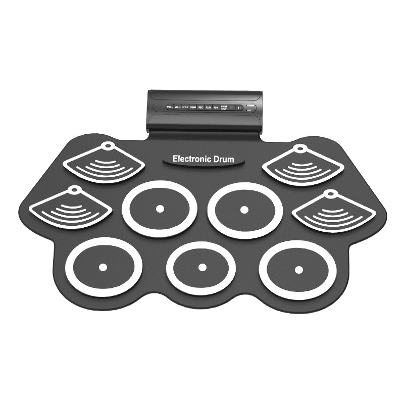 SOURCE factory hand roll electronic drum percussion instrument thickened silicone hand roll set drum jazz drum USB electronic drum