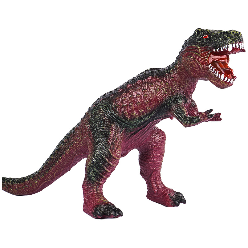 Factory direct simulation dinosaur toy soft rubber animal model oversized Tyrannosaurus Rex mount bull dragon cross-border exclusive