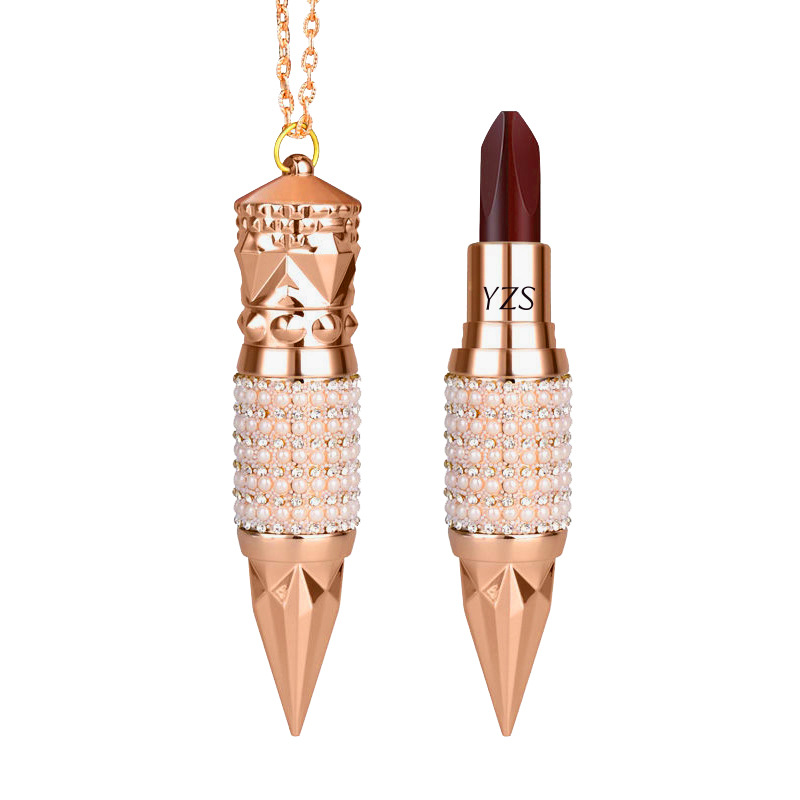 YZS Queen Scepter Tricolor Lipstick Fog Matte Lipstick No Makeup No Cup Lipstick Factory Direct Supply