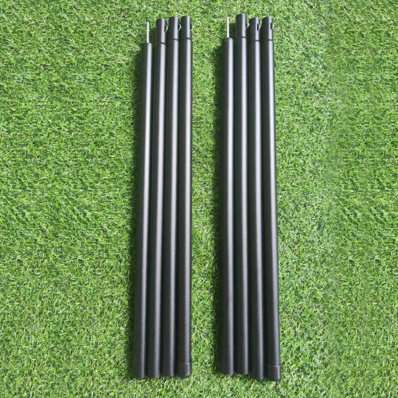 Outdoor camping canopy pole iron pipe 25mm bold tent accessories canopy support Pole Clamp spring connection factory supply
