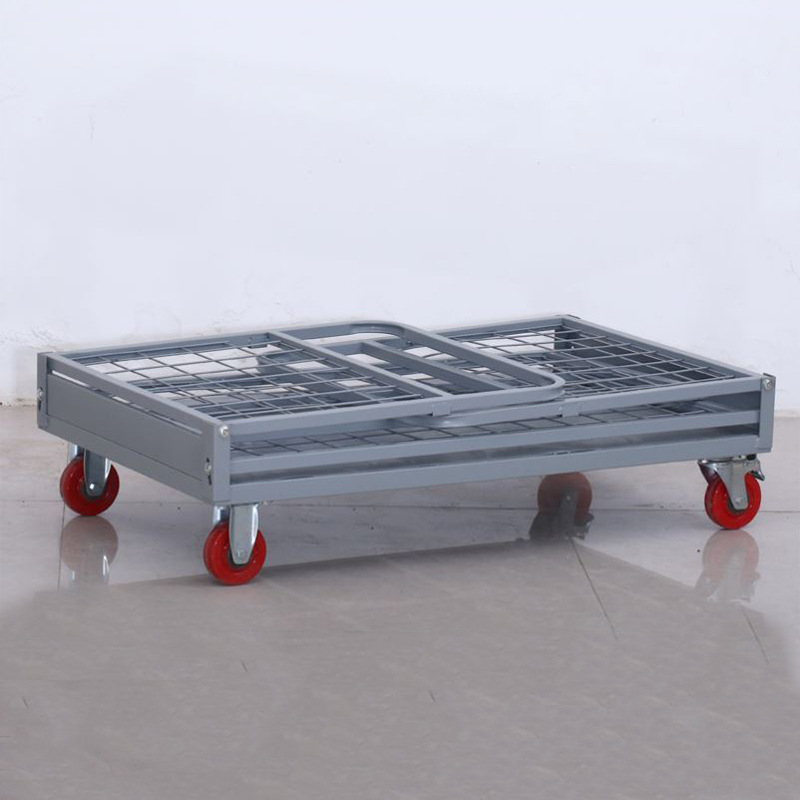 Folding Grid Trolley Express Turnover Vehicle Warehouse Goods Truck Material Vehicle Stall Trolley