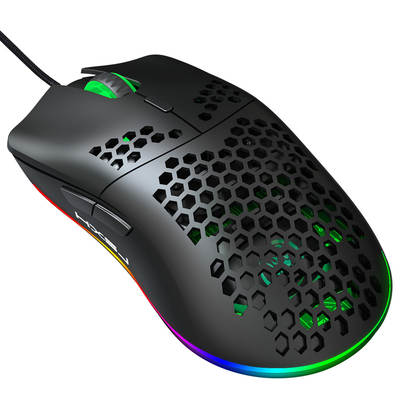 Lightweight hollow mouse hole mouse RGB luminous support off lights 6 key programmable support various games