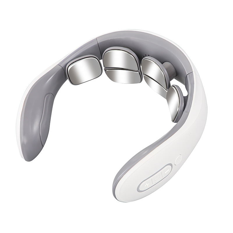 New intelligent cervical spine physiotherapy electric neck massager multifunctional electromagnetic pulse kneading massager manufacturers
