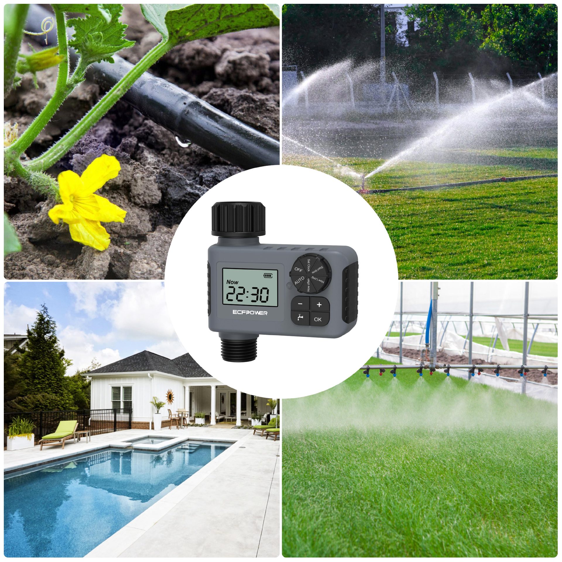 Irrigation timer outdoor courtyard intelligent automatic watering device garden automatic watering controller plant watering equipment