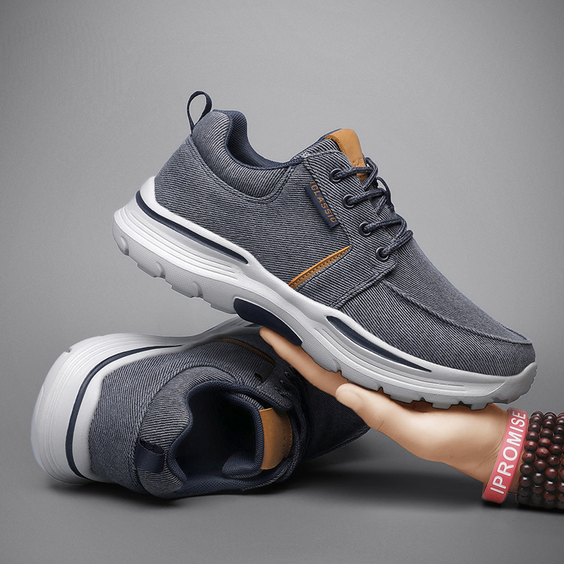 Foreign trade new ebay hiking shoes AliExpress plus size canvas shoes four seasons outdoor sneaker plus size walking shoes men