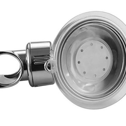 Strong suction cup shower bracket base bathroom shower head fixed wall shelf plastic shower head plating wall shelf