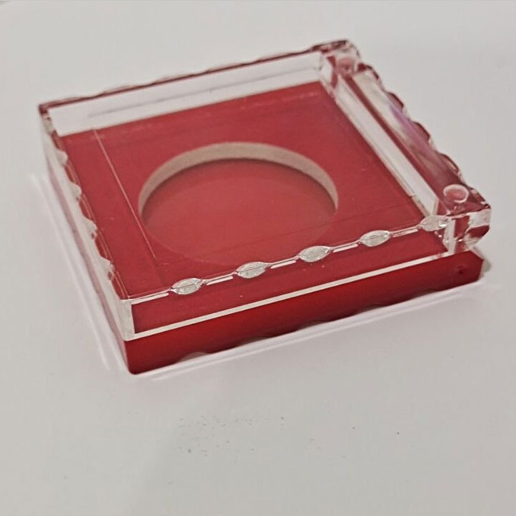4cm commemorative coin medal packing box crystal box plastic box protective box gold and silver coin badge single gift box